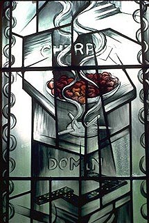 image, Closeup of Beirut hostage window.