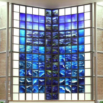 image, Falklands Memorial Window, full view.
