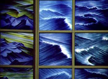 image, Detailed view of Falklands Memorial Window.