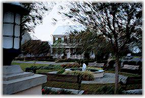 Celebration square and fountain.