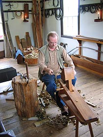 image, Shaker man in woodshop.