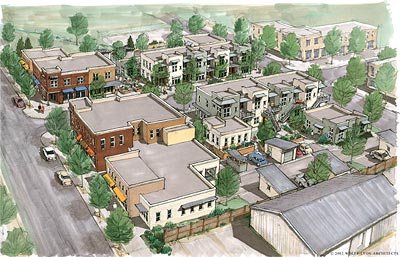 Holiday Neighborhood's Main Street.