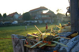 Bali rice offering.