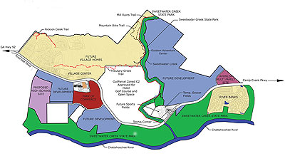 Tributary site plan.