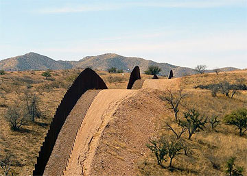 Border wall west of Nogales.