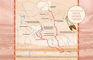 "Many Homes: Five American Indians Map Wyoming" by Kristen Gunther and Shizue Seigel