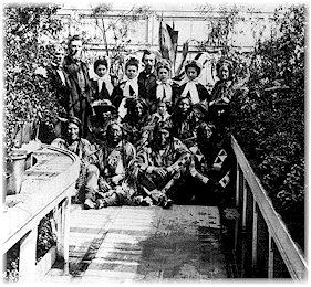 Kiowa and Cheyenne leaders meeting with President Abraham Lincoln and the First Lady