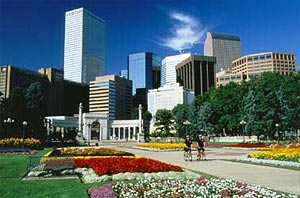 Denver park on Capitol Hill.