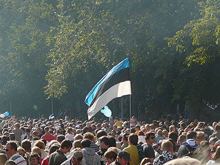 Estonian flag at national singing festival