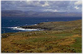 Ireland shoreline.