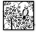 Divider: Owl in tree.