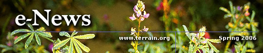 Terrain.org e-News, Spring 2006.