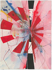 A. R. Ammons watercolor patinting.