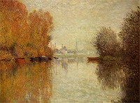 Autumn on the Seine, Argenteuil : Click for larger image.