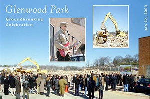 Glenwood Park construction flyer.