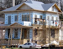 Southern Living Idea House under construction.