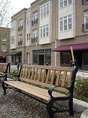 Bench at Brasfield Square.