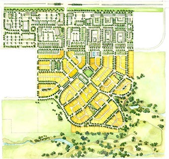 Bradburn Village Site Plan.
