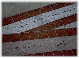 Tualatin's history chiseled into the smaller plaza