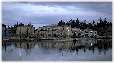 Reflections of the Villas on the Lake