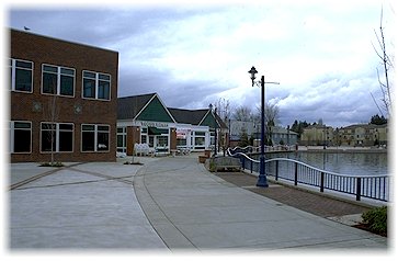 Small plaza and promenade
