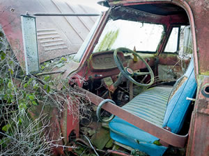 Bench Seat, Blue
