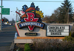 Burgerville sign.