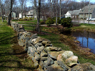 Stone wall.
