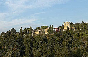 Spannocchia on hill.