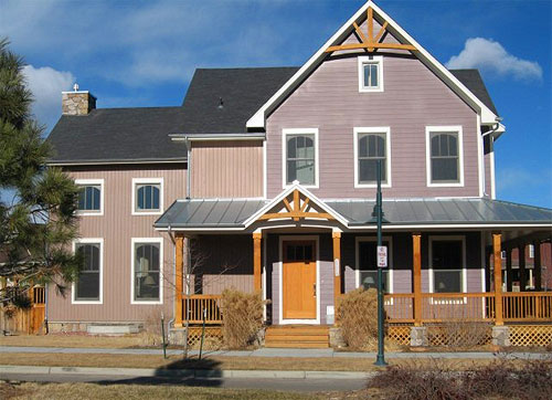 Farmhouse architecture.