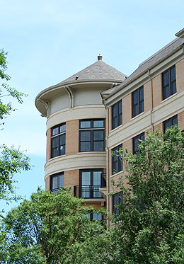 Apartment building turret