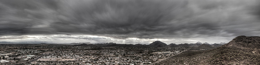 Storm Clouds from A Mountain, Tucson, Arizona, 2012