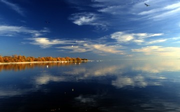 The Salton Sea in reflection