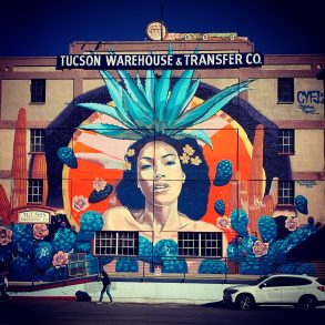 Mural on the side of Tucson Warehouse & Transfer Co.