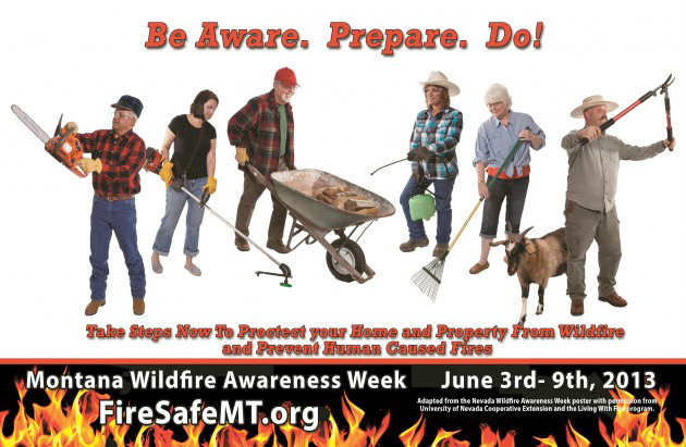 Wildfire prevention poster