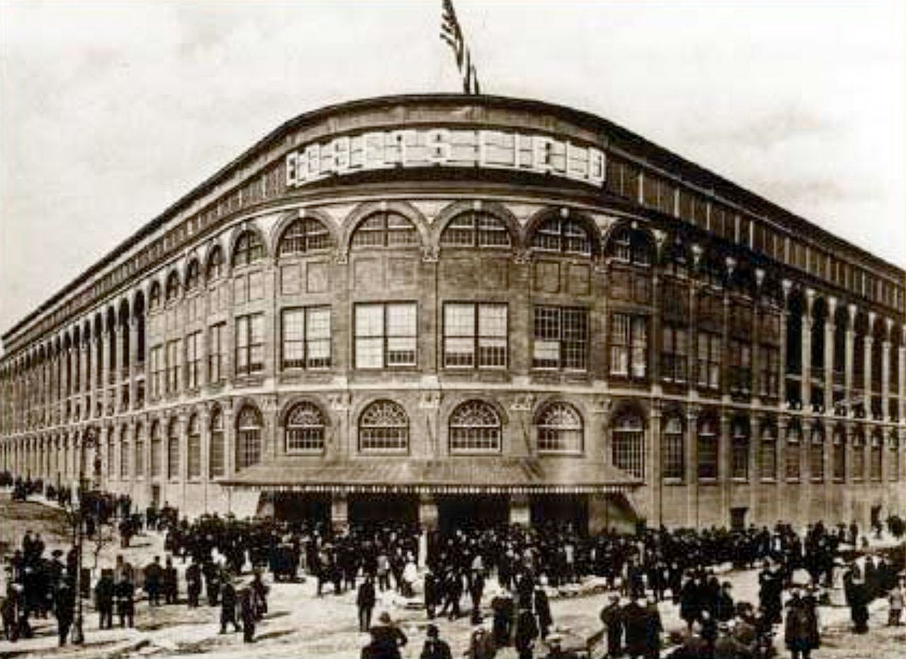 Ebbets Field in Brooklyn.