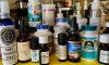 Bottles of preventatives, medicine, antibacterials, vitamins, etc.