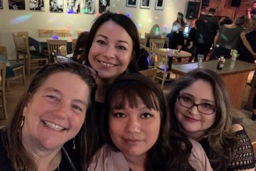 Pam with friends