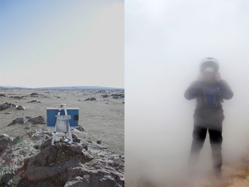 Solar Panel and Steam Portrait Traveller