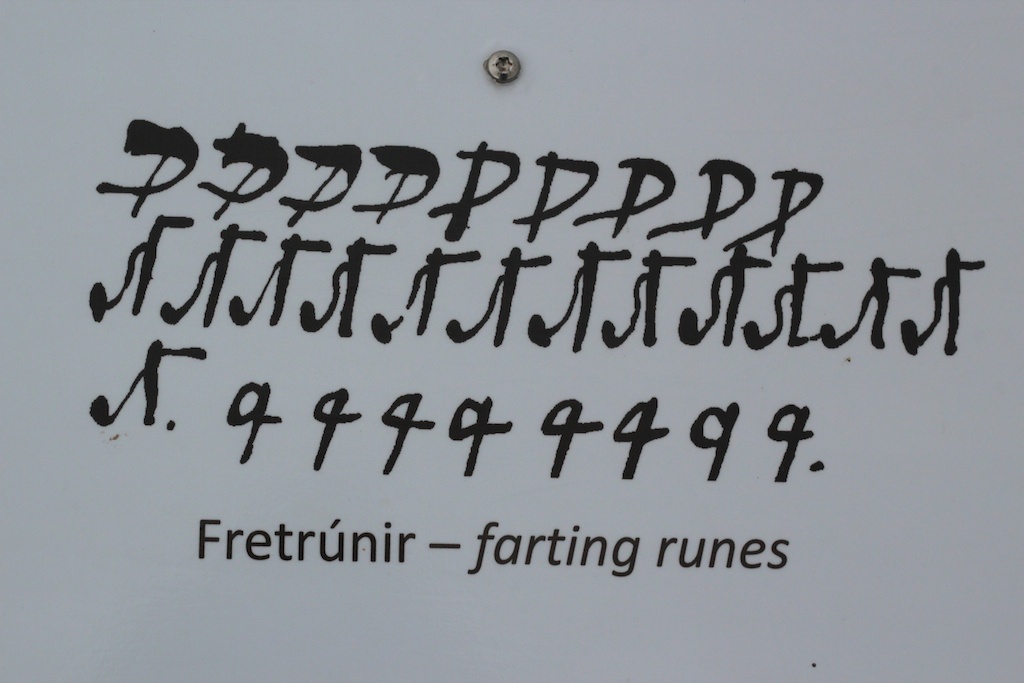The farting rune. The Museum of Sorcery & Witchcraft, Hólmavík, Westfjords