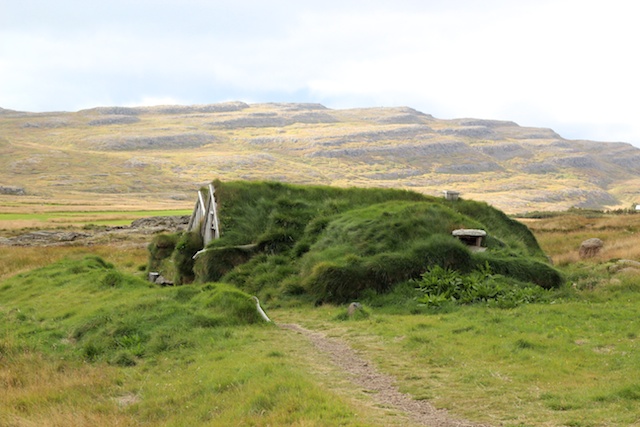 The Sorcerer's Cottage, a turf house in Bjarnarfjörður, Westfjords
