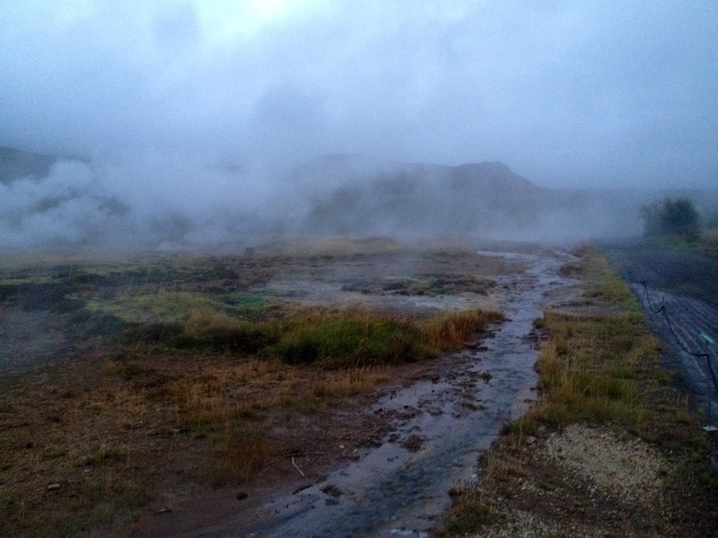 the steam from Geysir (where our word geyser comes from)