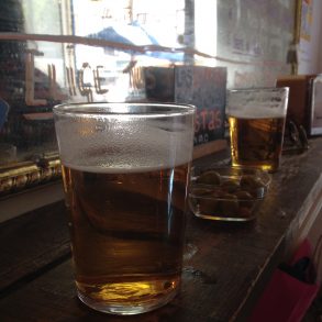 Glasses of beer