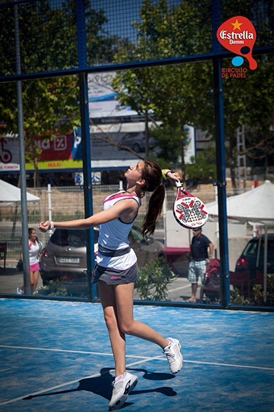 Irene playing paddle
