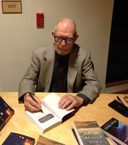 Ivan Doig signs books