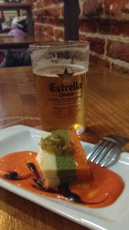 Tapa and a beer