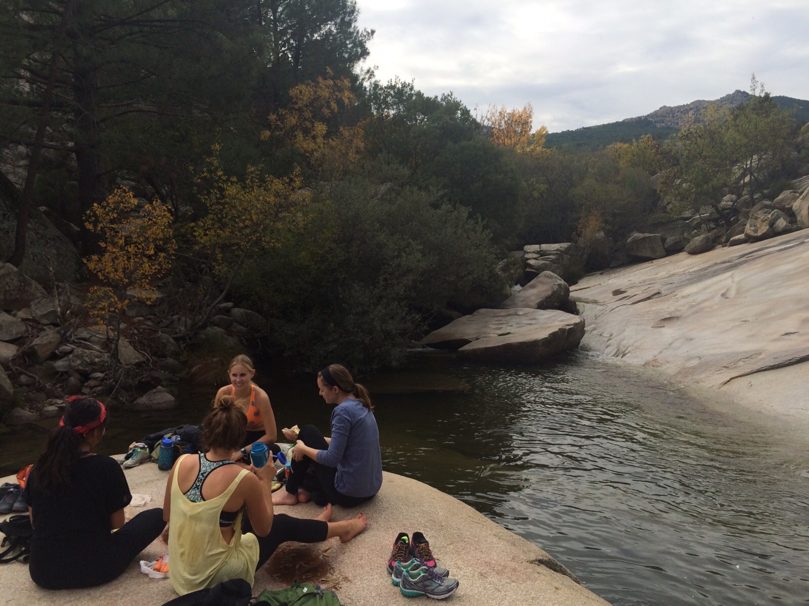 Sitting in nature
