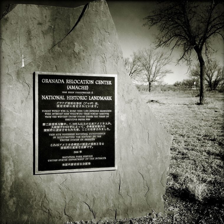 Amache historic marker. Photo by Sarah Skeen.