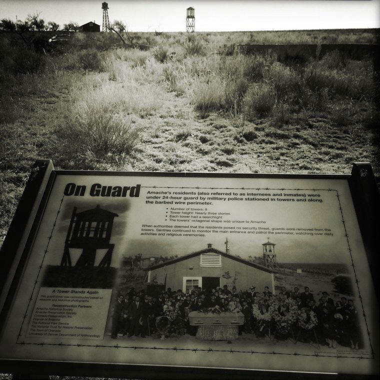 Amache interpretive sign. Photo by Sarah Skeen.