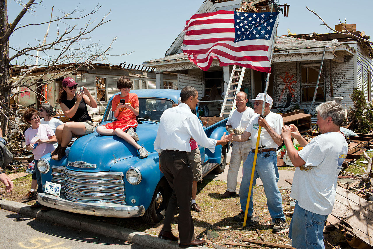 President Obama in Joplin, Missouri,